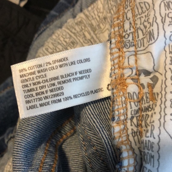 Wild Fable Shorts Elastic Waist Button Fly Ruffle Waist Jean Shorts XS - Picture 5 of 5